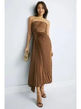 R-12. AMUR Everyn Pleated Dress US 6